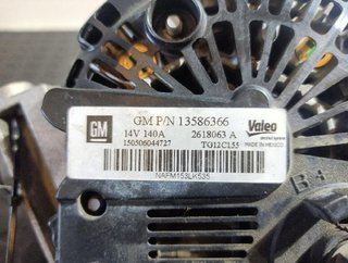Alternador opel 13586366 astra j sedan 150221