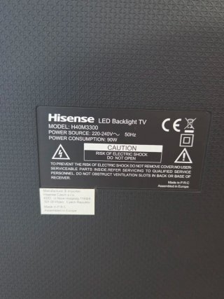 Hisense 40 Smart TV 4K UHD Modelo H40M3300