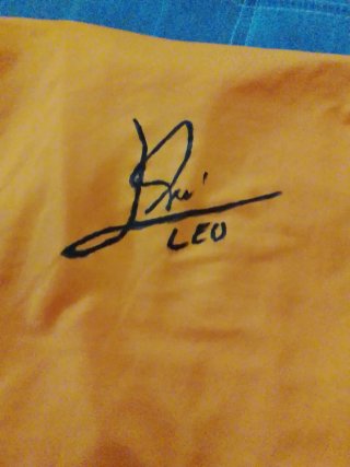 Maglia Barcellona Allenamento Autografata Messi