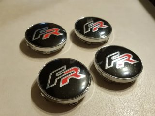 Seat tapas llanta Buje Emblema FR negras 60mm