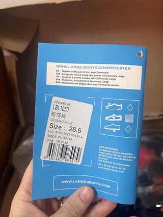 Botas de esquí Lange RS 130 MV azules