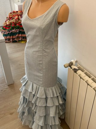 354 Vestido Flamenca Talla 36 corte sirena