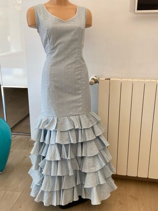 354 Vestido Flamenca Talla 36 corte sirena