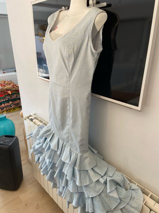 354 Vestido Flamenca Talla 36 corte sirena