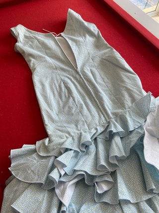 354 Vestido Flamenca Talla 36 corte sirena