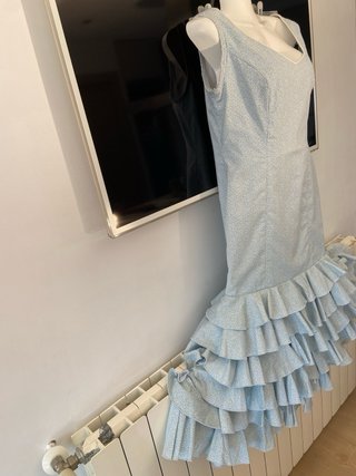 354 Vestido Flamenca Talla 36 corte sirena