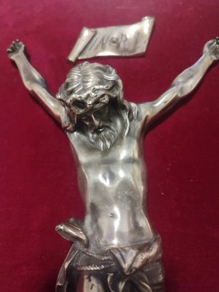 Cuadro antiguo Jesucristo crucificado