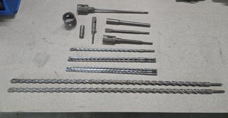 Lote brocas SDS hormigón + accesorios