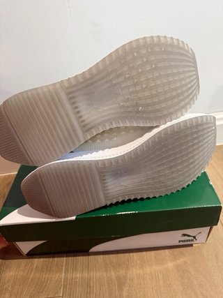 Zapatillas Puma Hombre Blancas y Grises