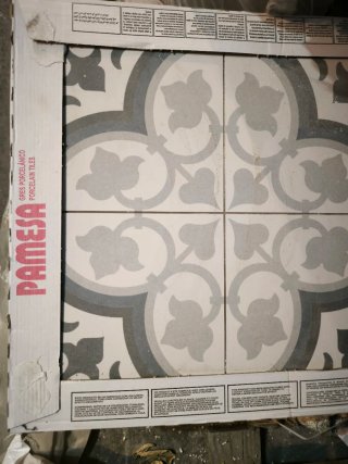 Azulejo porcelánico efecto vintage