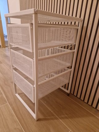 Cajonera Ikea Metal 3 Cajones Blanca