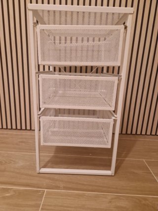 Cajonera Ikea Metal 3 Cajones Blanca