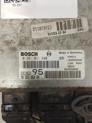 Citroen 357 centralita motor uce 0281011340 c5 2.0