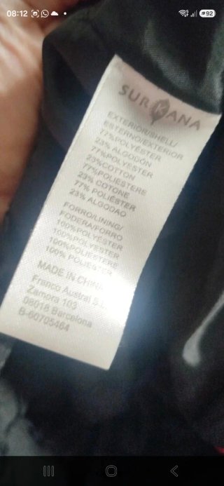 Giacca Surkana Nera Taglia XL