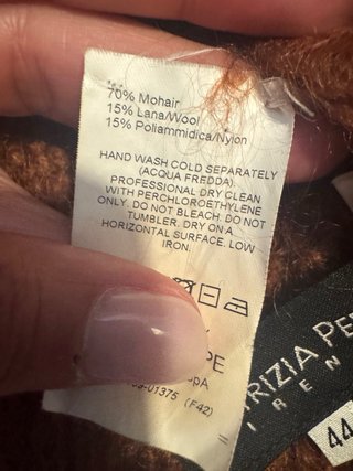 Maxi maglione Patrizia Pepe color ruggine