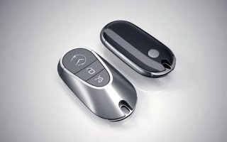 FUNDA LLAVE NUEVA MERCEDES EN CARBONO NEGRO