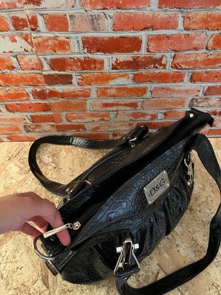 Borsa nera effetto cocco stile luxury