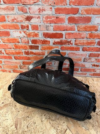 Borsa nera effetto cocco stile luxury