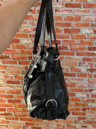 Borsa nera effetto cocco stile luxury