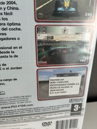 Formula 1 04 PS2 Pal España Precintado