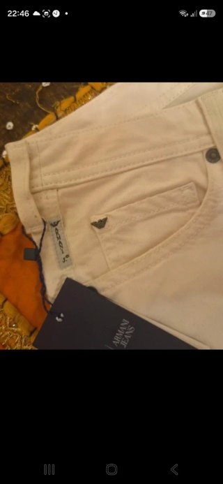 Capri Armani Jeans bianchi