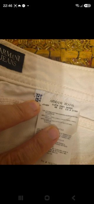 Capri Armani Jeans bianchi