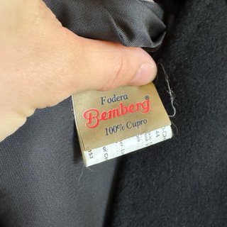 Cappotto Cinzia Rocca Lana Cashmere Nero