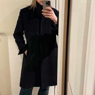 Cappotto Cinzia Rocca Lana Cashmere Nero