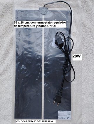 manta termica 53x28 calefactor reptiles grande