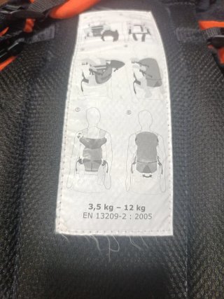 Mochila Porta Bebés Naranja