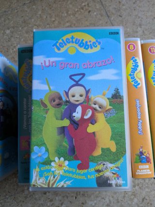 Lote 9 VHS Teletubbies BBC Colección