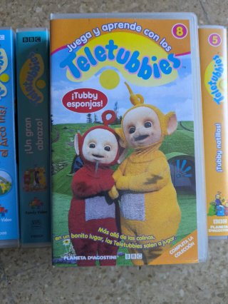 Lote 9 VHS Teletubbies BBC Colección
