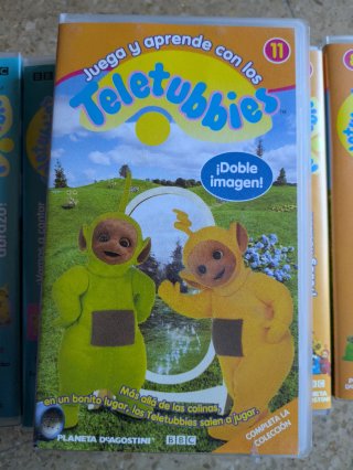 Lote 9 VHS Teletubbies BBC Colección