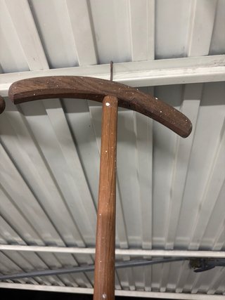 3 Perchas Antiguas Madera Años 60