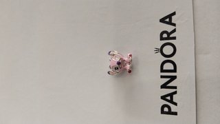 Charm Pandora Stitch Rosa y Plateado