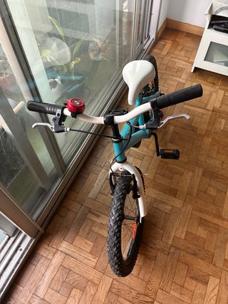Bicicleta niños azul: 18 pulgadas