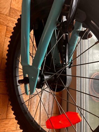 Bicicleta niños azul: 18 pulgadas