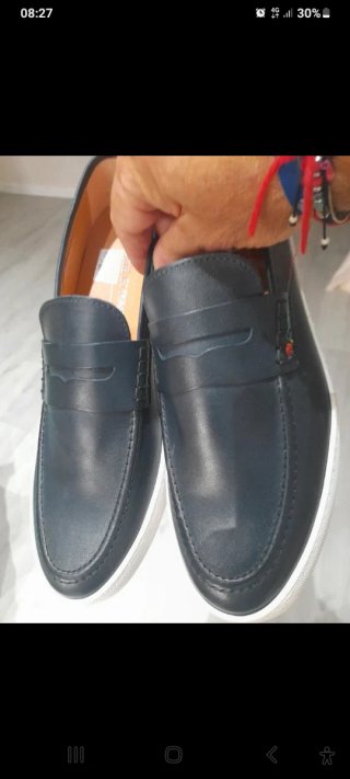 Mocassini Inglesina Pelle Blue Black Taglia 44