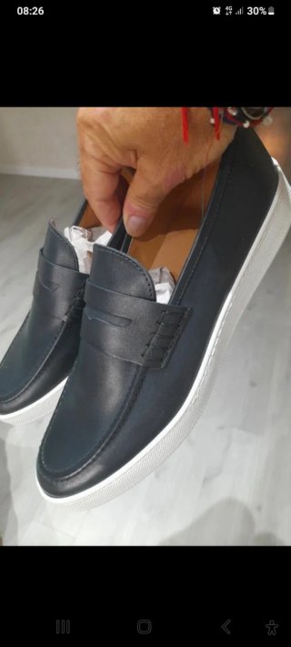 Mocassini Inglesina Pelle Blue Black Taglia 44