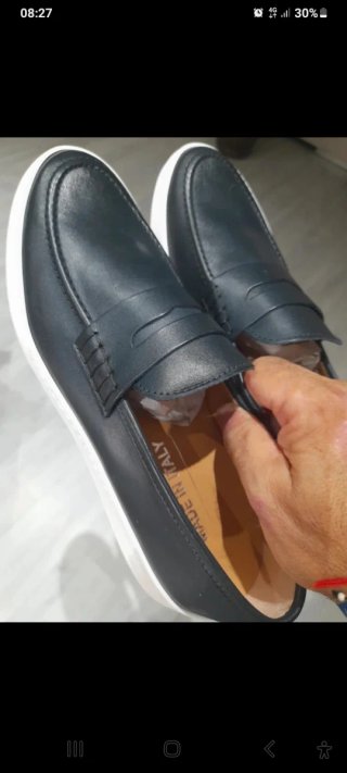 Mocassini Inglesina Pelle Blue Black Taglia 44