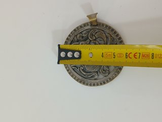 Grande Medaglione Ciondolo 6cm Drago Fenice Mitolo