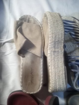Lote 4 pares sandalias verano mujer talla 40