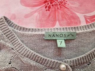 Cárdigan NANOS plateado lúrex talla S