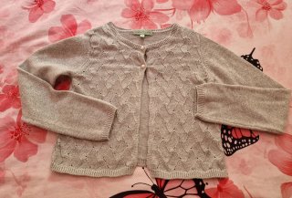 Cárdigan NANOS plateado lúrex talla S