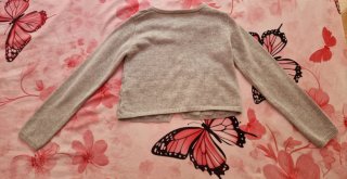 Cárdigan NANOS plateado lúrex talla S