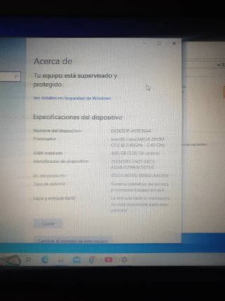 Portátil Toshiba Intel Core i3 4GB RAM