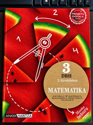 Matematika 3DBH Anaya Haritza. Nuevos.Pack 3libros