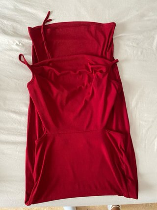 Vestido rojo largo ajustado
