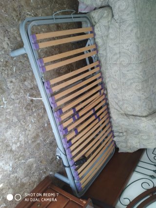 Juego de dos camas 90cm Articuladas Somier+Colchón