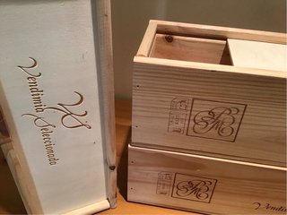 3 Cajas de  Madera tamaño Magnum conTapa Corredera